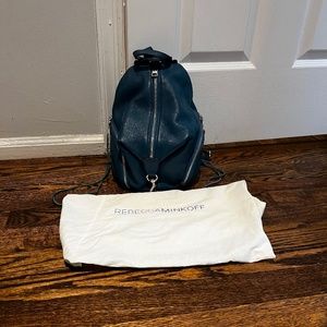 Rebecca Minkoff medium Julian backpack aqua blue
